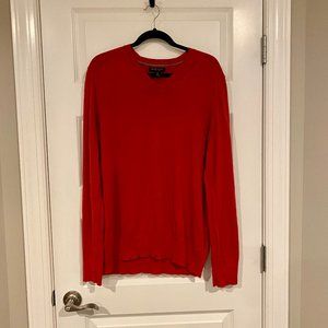 Banana Republic Red V Neck Sweater Men's XL